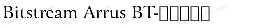 Bitstream Arrus BT字体转换